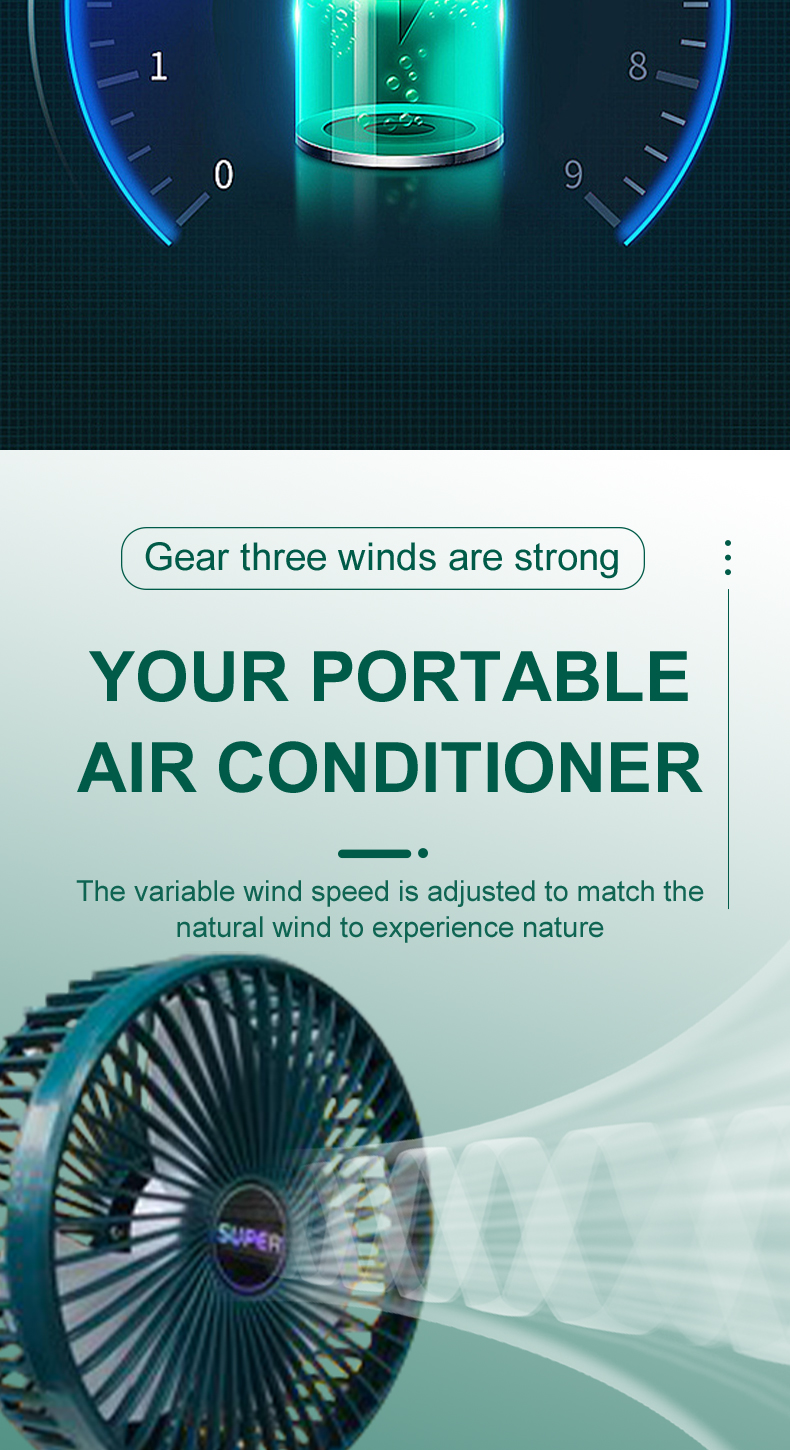 Hot selling Telescopic Fan USB Charging Cooling Portable Desk Camping Mini Table Foldable Fan 002