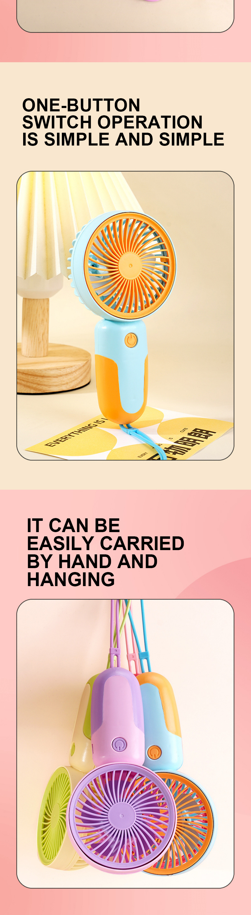 Latest charging fan rechargeable electric battery customized portable rechargeable electric fan