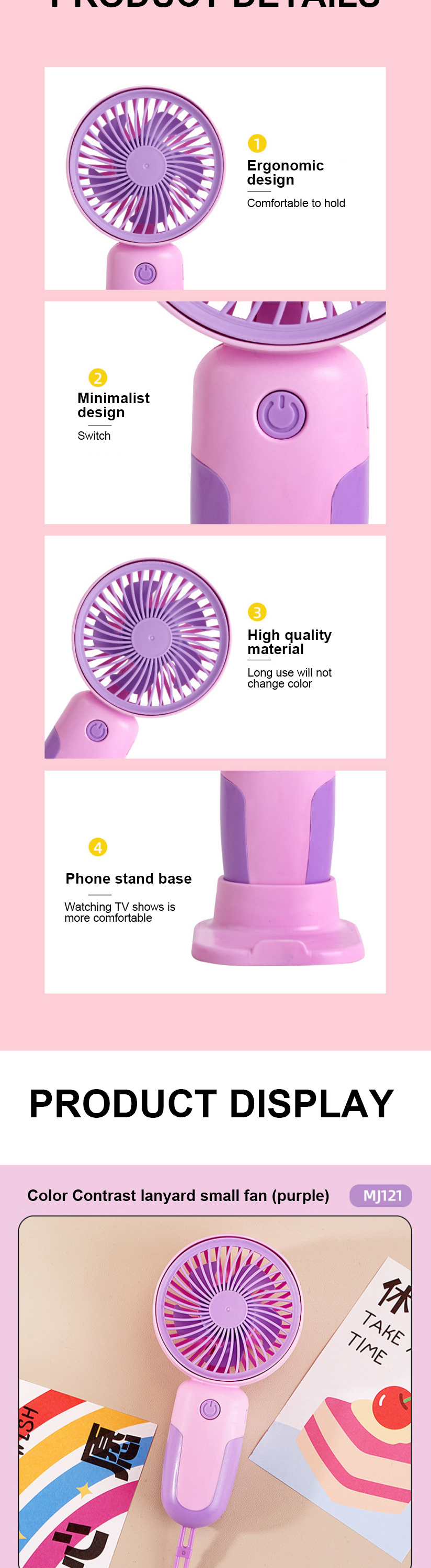 Latest charging fan rechargeable electric battery customized portable rechargeable electric fan