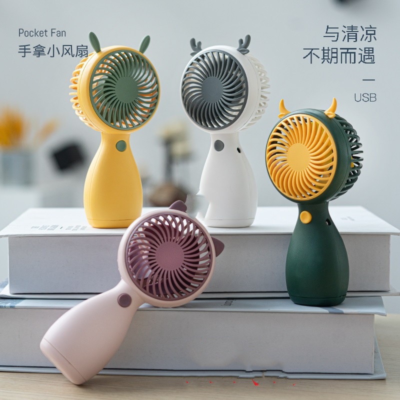 wholesale Summer USB Mini Handheld Fan with Lanyard - Rechargeable & Super Quiet for Dorms 6035