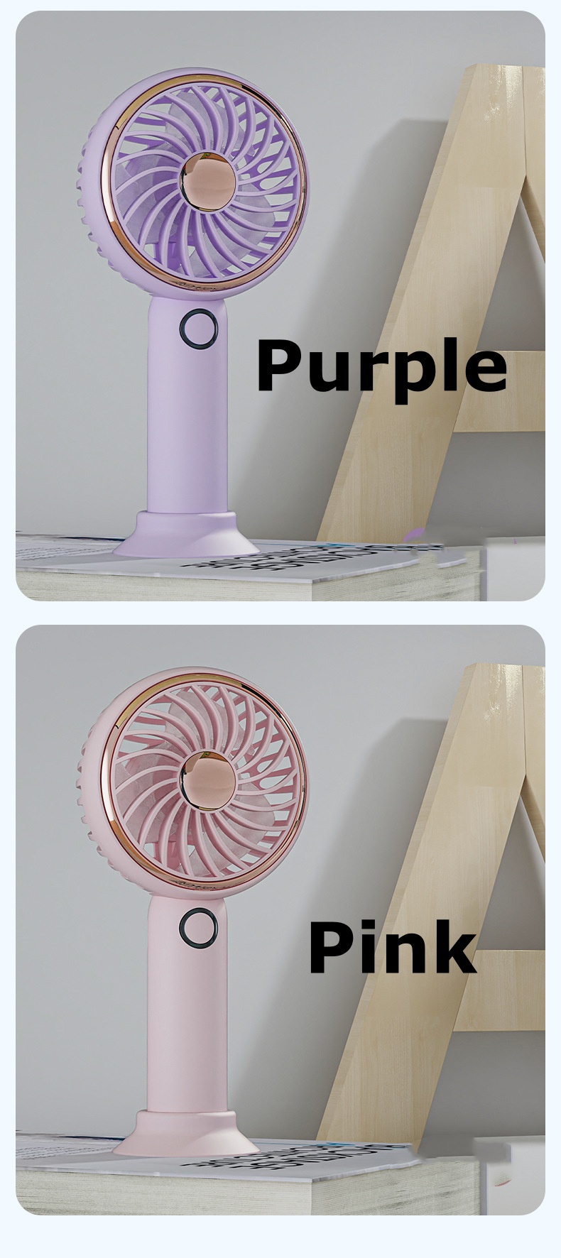 Cute Handheld Fan for Kids - Mini USB Cooling Fan Long-lasting Battery Life for Summer Heat MLS6097