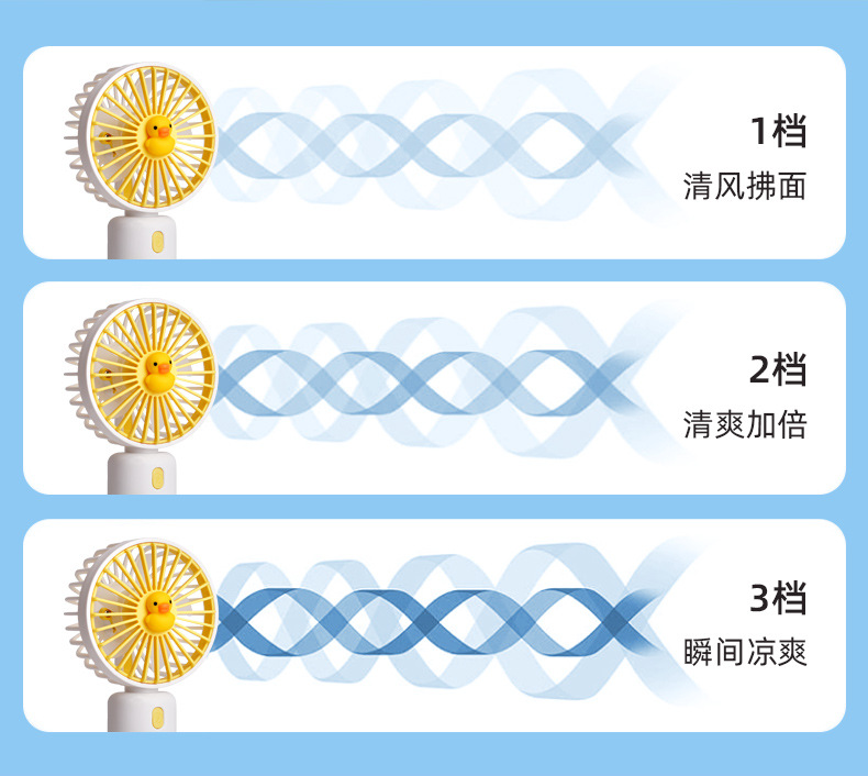 Mini Handheld Fan for Travel Compact USB Fan with Quiet Operation 8823C