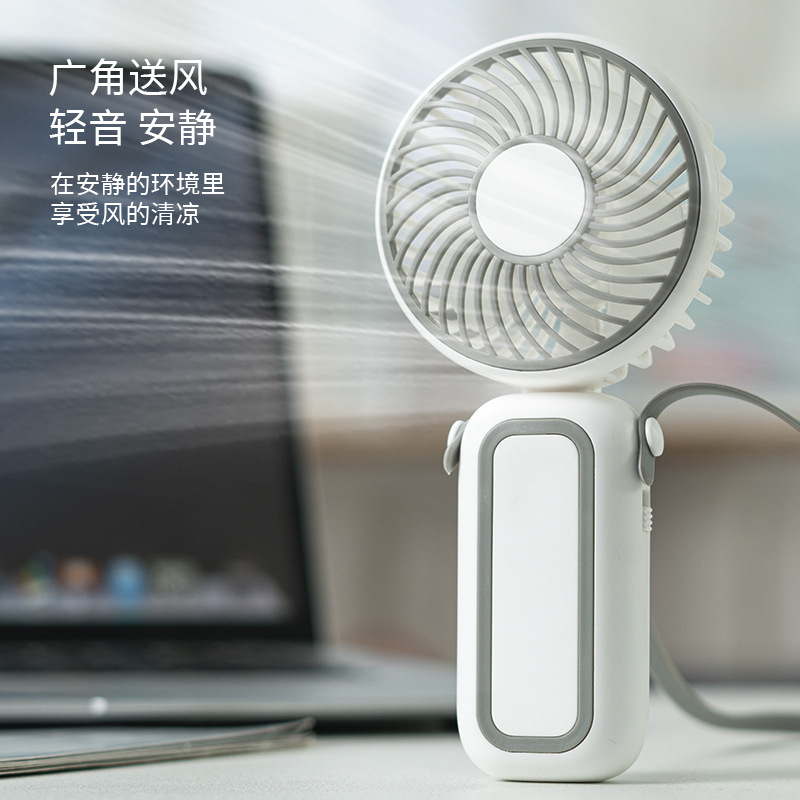 Battery-Powered Handheld Fan USB Rechargeable Fan for Desk and Outdoor Use 6118