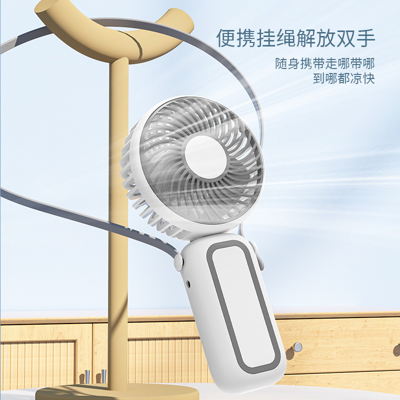Battery-Powered Handheld Fan USB Rechargeable Fan for Desk and Outdoor Use 6118