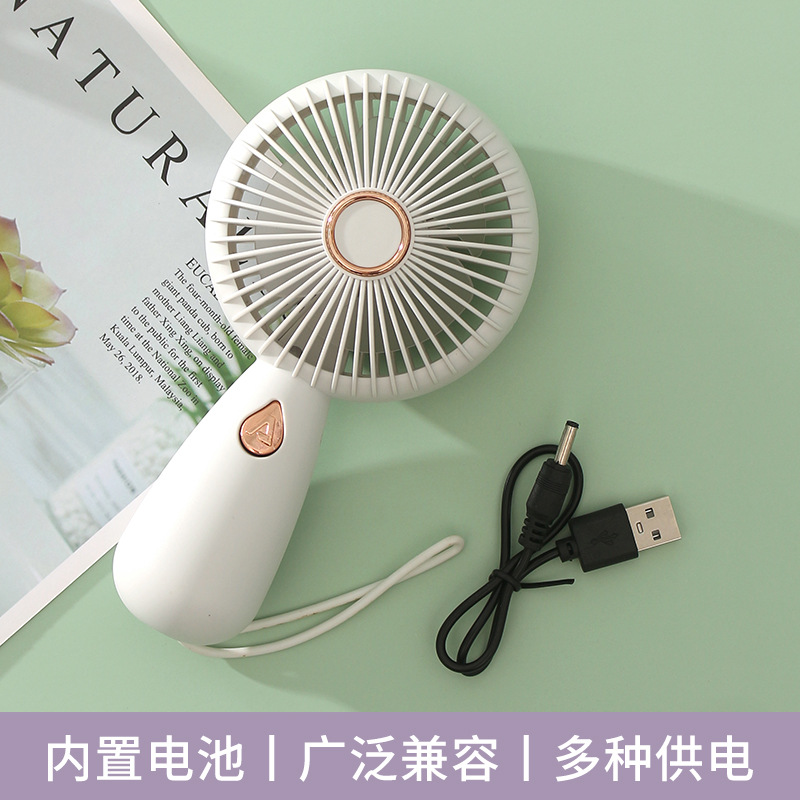 Portable USB Rechargeable Handheld Fan with LED | Compact Mini Electric Fan ZB103