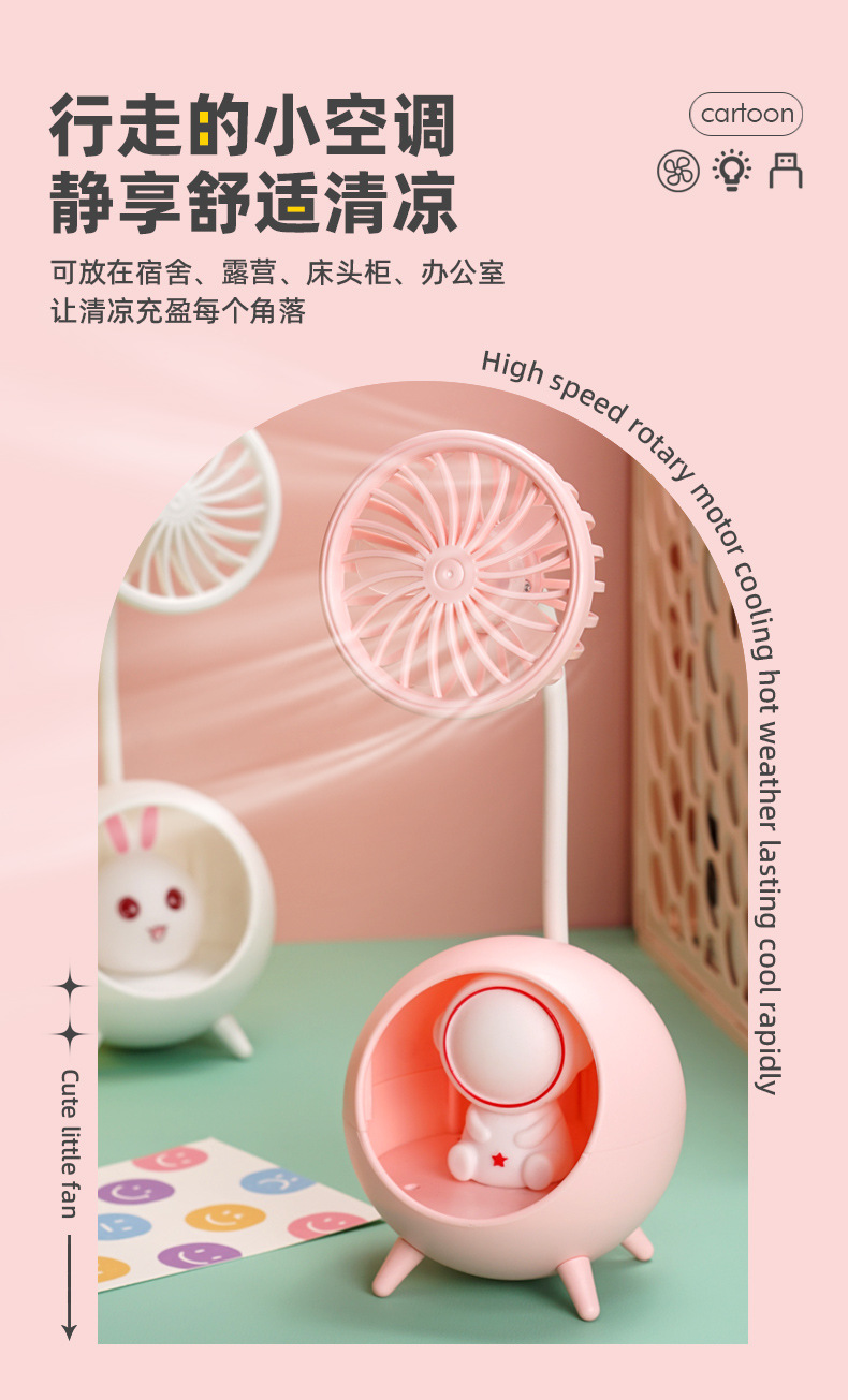 Personal Mini Fan Quiet Battery Operated USB Fan for Office and Outdoor F305