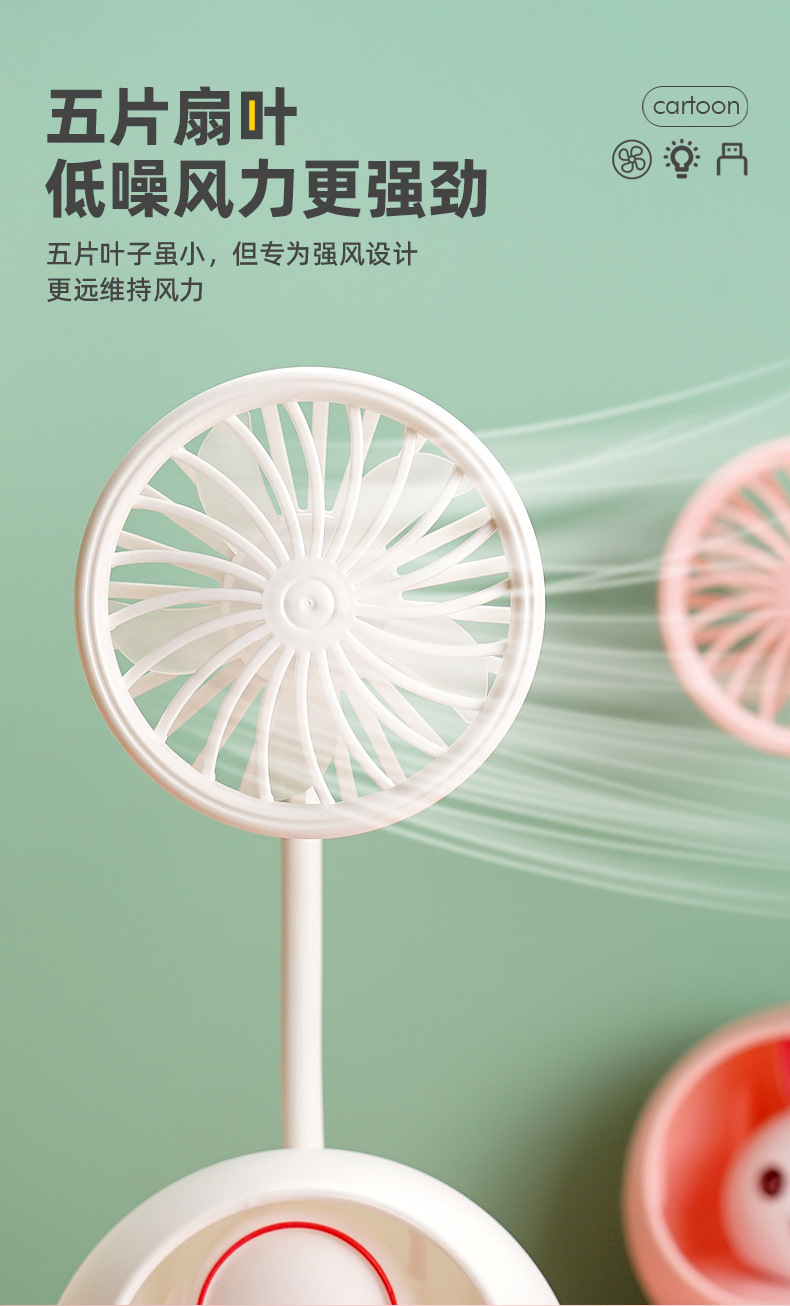 Personal Mini Fan Quiet Battery Operated USB Fan for Office and Outdoor F305