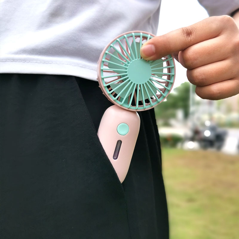 USB Charging Mini Macaron color Small Pocket Small Fan Wholesale 697