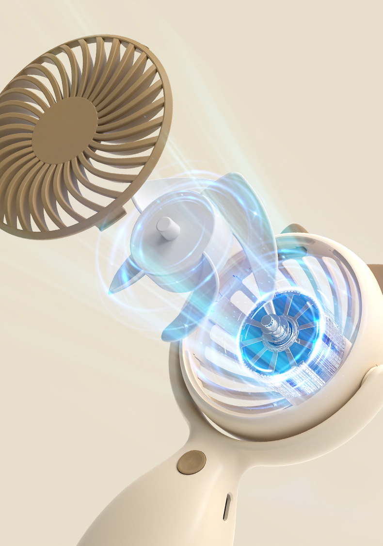 Small Rechargeable Fan for Desk and Travel Cooling Breeze Anytime Anywhere 6115