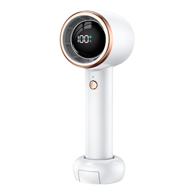  Handheld Rechargeable Long Battery Life Mini Turbo Fan with Digital Display F5