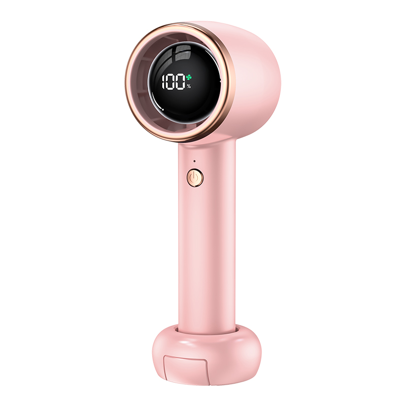  Handheld Rechargeable Long Battery Life Mini Turbo Fan with Digital Display F5