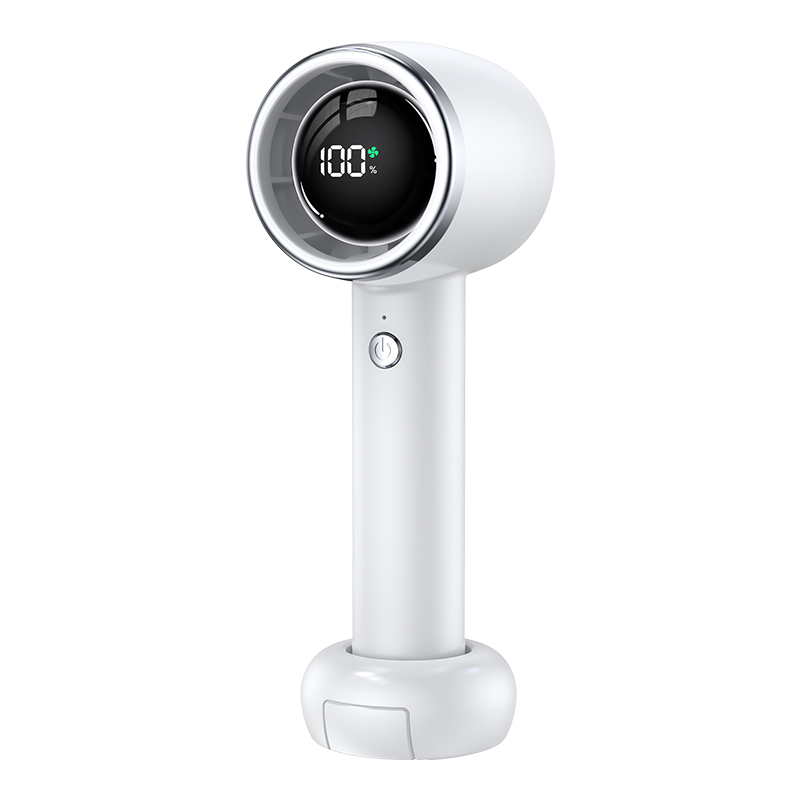  Handheld Rechargeable Long Battery Life Mini Turbo Fan with Digital Display F5