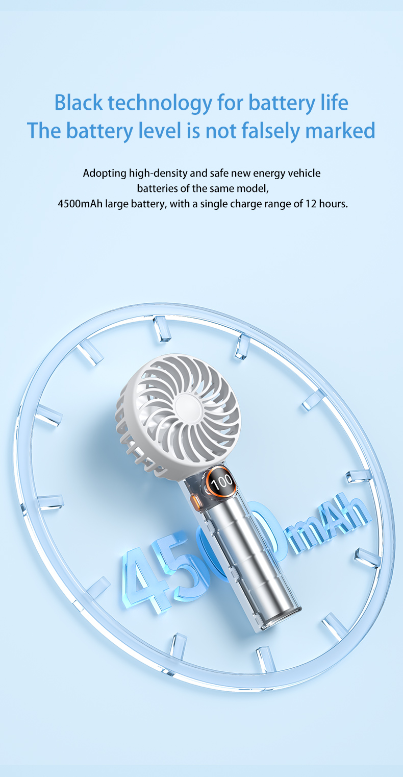 Small Handheld Portable Fan with Long Battery Life Quiet Brushless Motor F15 Small Handheld Portable Fan with Long Battery Life Quiet Brushless Motor F15