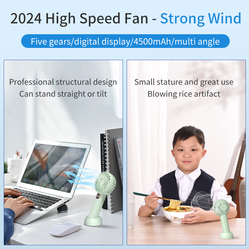  Small Handheld Portable Fan with Long Battery Life Quiet Brushless Motor F15