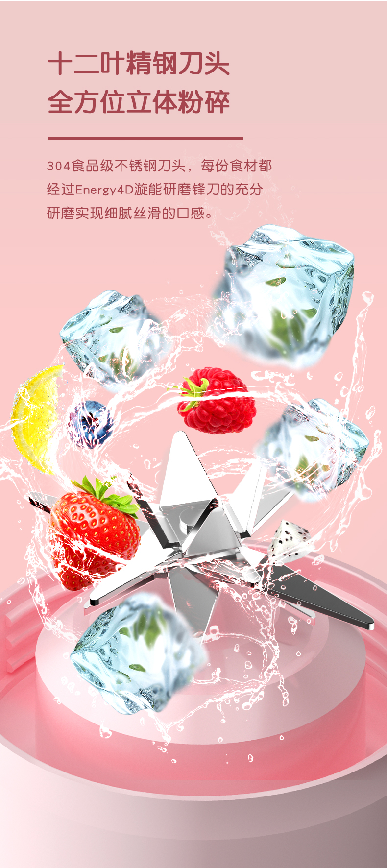 Kitchen White pink Electric Juicer Milkshake Fruit Travel With Long Standby ZJ189 Kitchen White pink Electric Juicer Milkshake Fruit Travel With Long Standby ZJ189