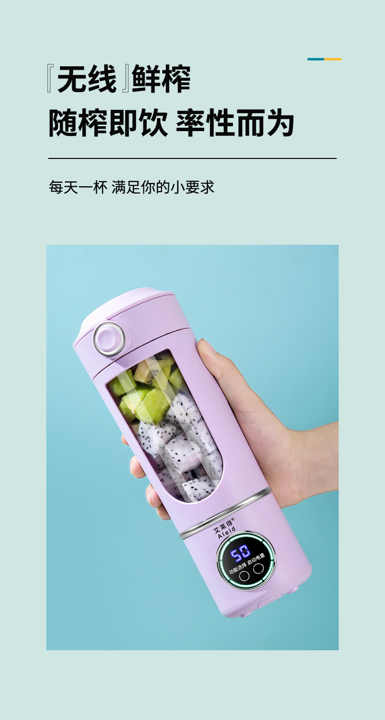 New Arrival Portable USB - Charged Juicing Cup with 12 Blades HS-870 New Arrival Portable USB - Charged Juicing Cup with 12 Blades HS-870