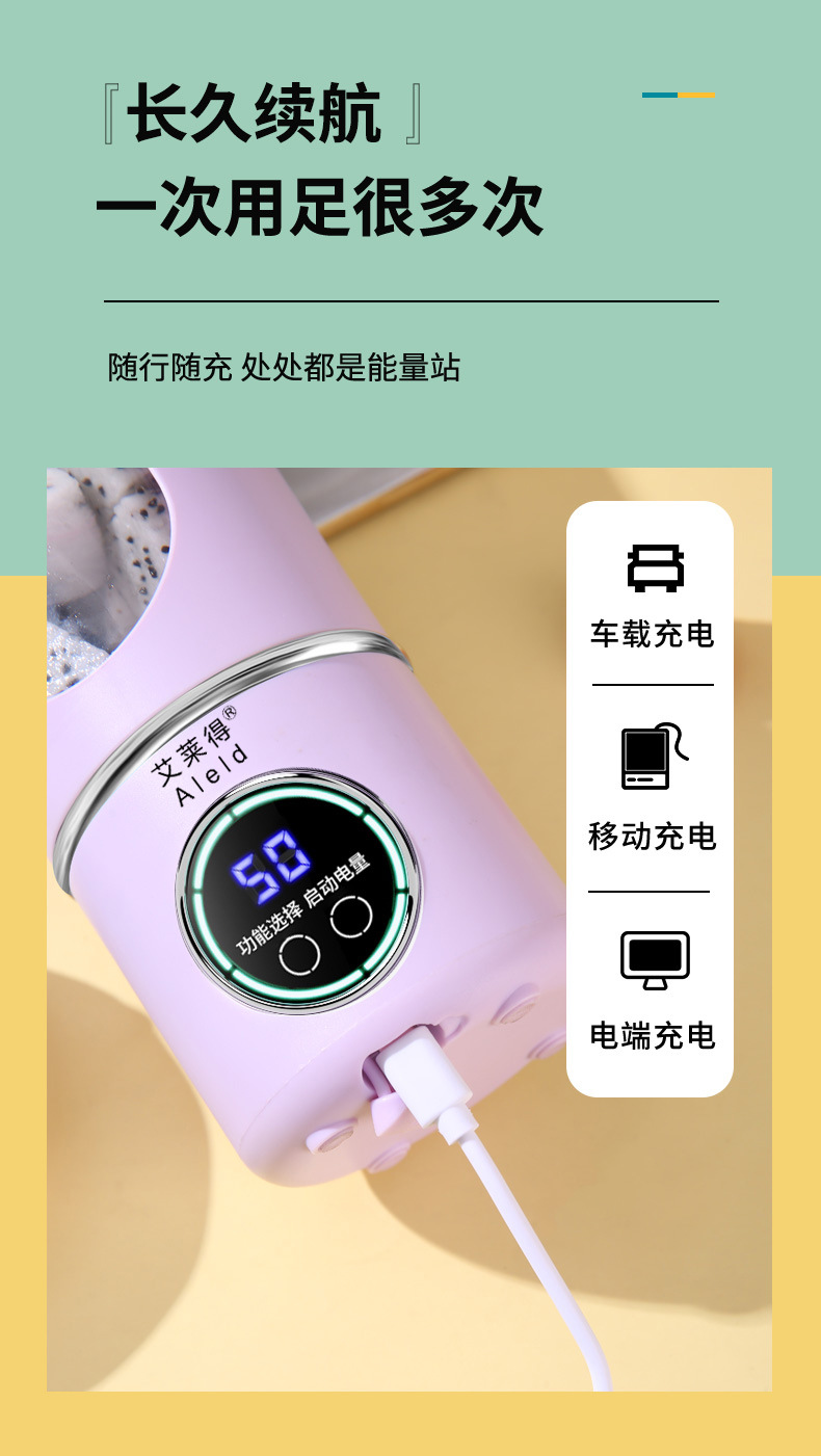 New Arrival Portable USB - Charged Juicing Cup with 12 Blades HS-870 New Arrival Portable USB - Charged Juicing Cup with 12 Blades HS-870