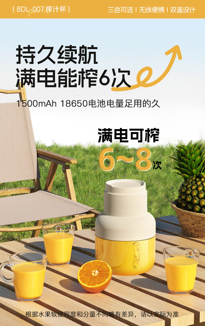 850ml Large - capacity Portable Multi - functional Juicing Cup BDL007 850ml Large - capacity Portable Multi - functional Juicing Cup BDL007
