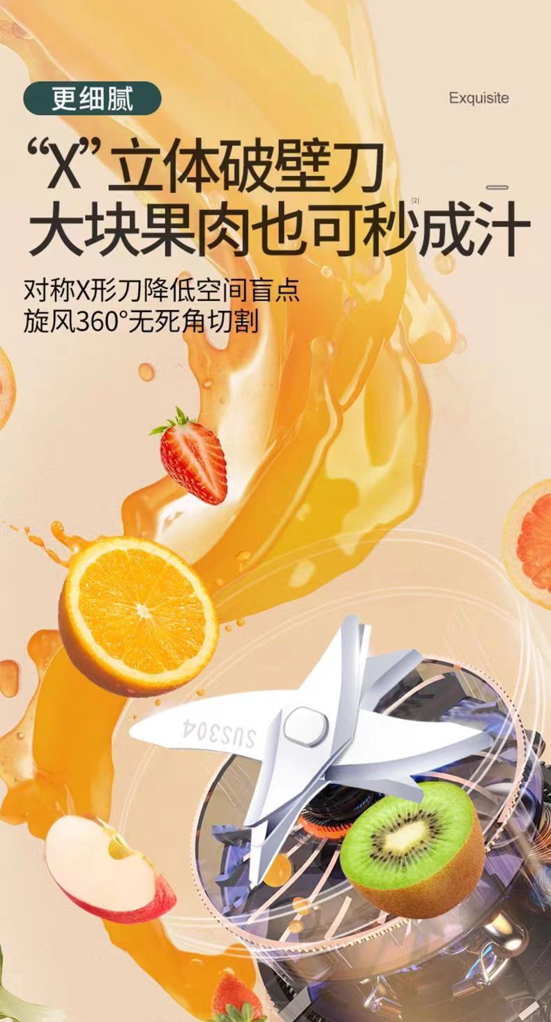 500ml rechargeable portable juicer cup BDL002