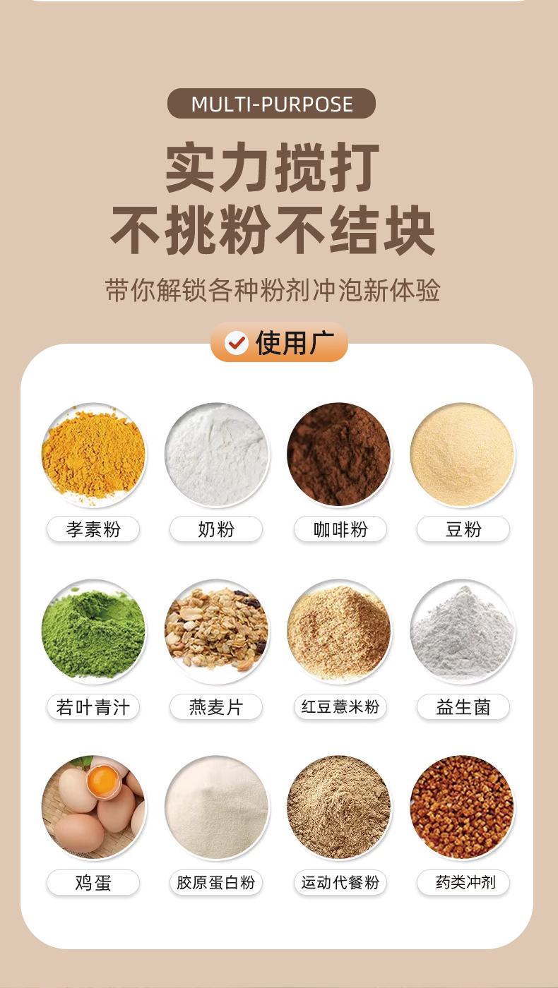 Multifunctional Electric Mixer Blends Milk Powder Soy Powder Coffee Powder JBB-101