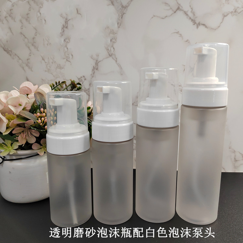 Wholesale Custom 100ml 120ml 150ml 200ml clear Black Pink Facial Cleanser Foam Bottle Bubble Bottle