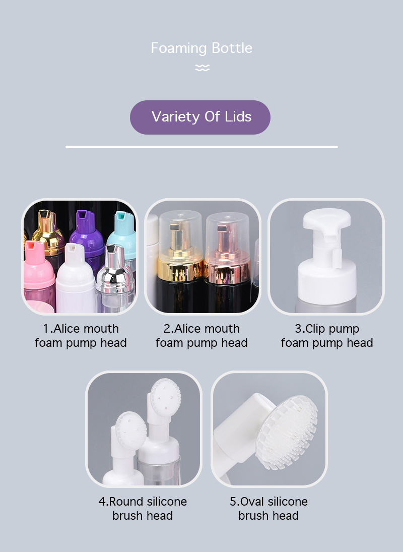 wholesale 30ml 50ml 60ml 80ml 100ml 120ml 150ml 200ml plastic foam bottles