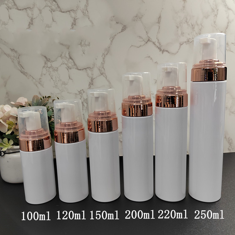 100ml 120ml 150ml 200ml 220ml 250ml white pet foam bottles
