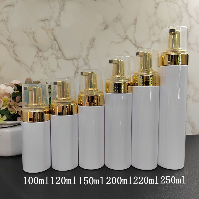 100ml 120ml 150ml 200ml 220ml 250ml white pet foam bottles