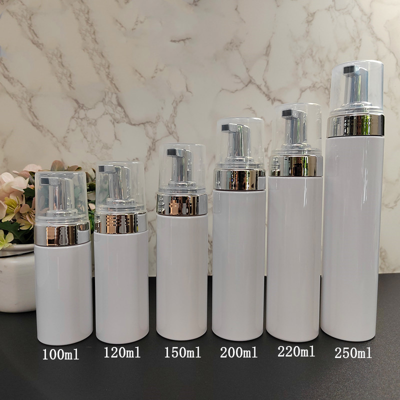 100ml 120ml 150ml 200ml 220ml 250ml white pet foam bottles