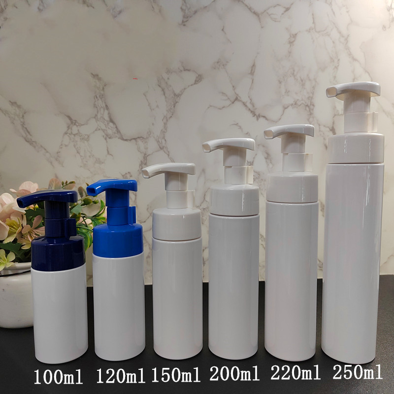 100ml 120ml 150ml 200ml 220ml 250ml white pet foam bottles