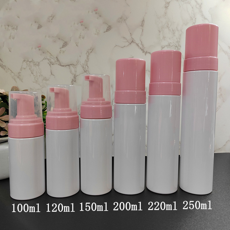 100ml 120ml 150ml 200ml 220ml 250ml white pet foam bottles