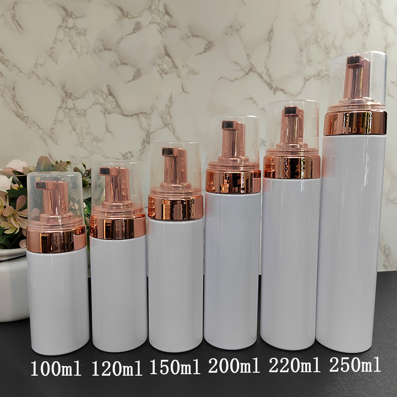 100ml 120ml 150ml 200ml 220ml 250ml white pet foam bottles