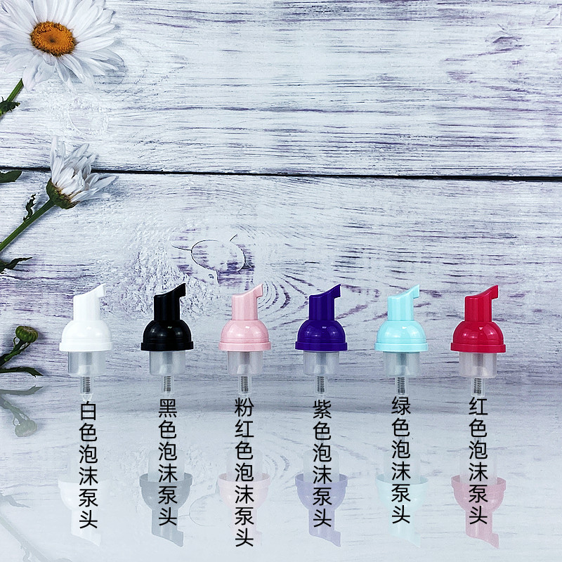 wholesale clear white black 60ml U shape pet foam bottles 