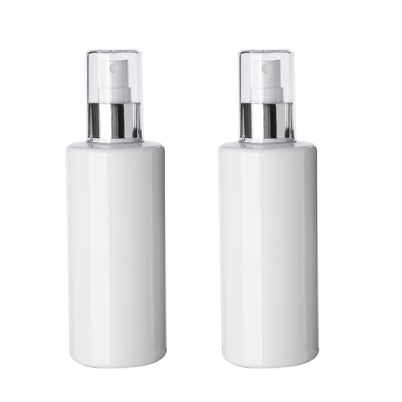 150ml press - type white bottle with spray lids and emulsion lids 
