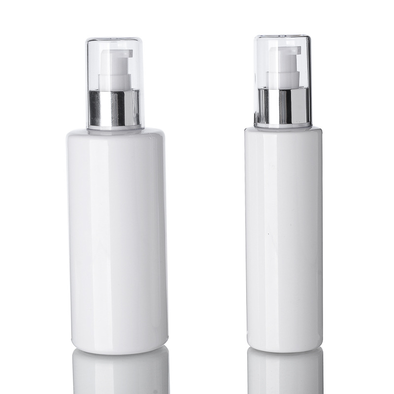 150ml press - type white bottle with spray lids and emulsion lids 