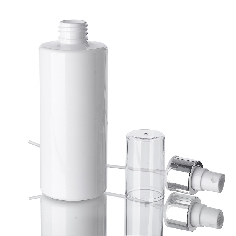 150ml press - type white bottle with spray lids and emulsion lids 