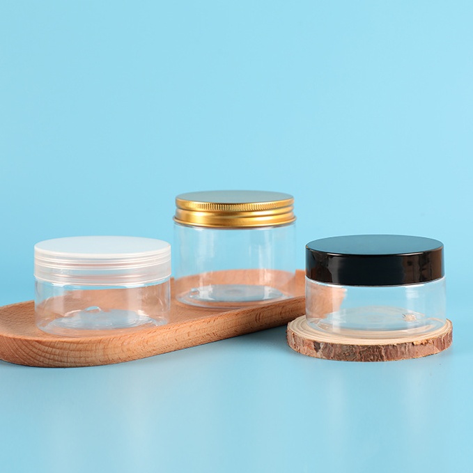 68mm openning Transparent plastic wide - mouth bottles food - grade sealed storage containers