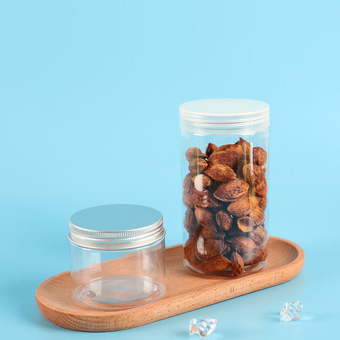 68mm openning Transparent plastic wide - mouth bottles food - grade sealed storage containers