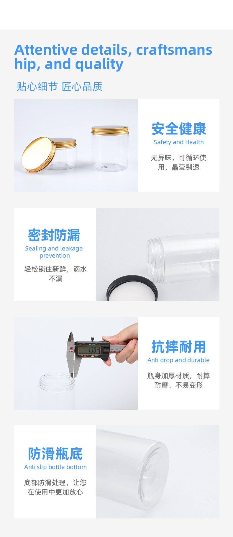89mm openning 300-1000ml Large Capacity PET Transparent Plastic Jars for Cream Mask Nuts Food 89mm openning 300-1000ml Large Capacity PET Transparent Plastic Jars for Cream Mask Nuts Food