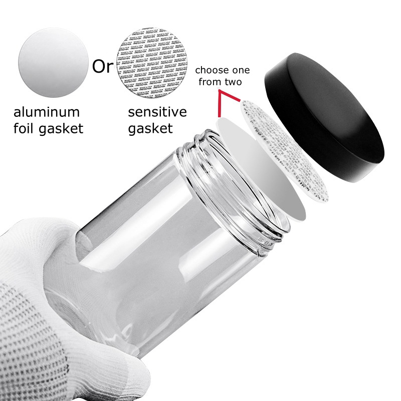 83mm opening PET clear plastic jar bottle 150ml 250ml 400ml 500ml 600ml 1000ml plastic container