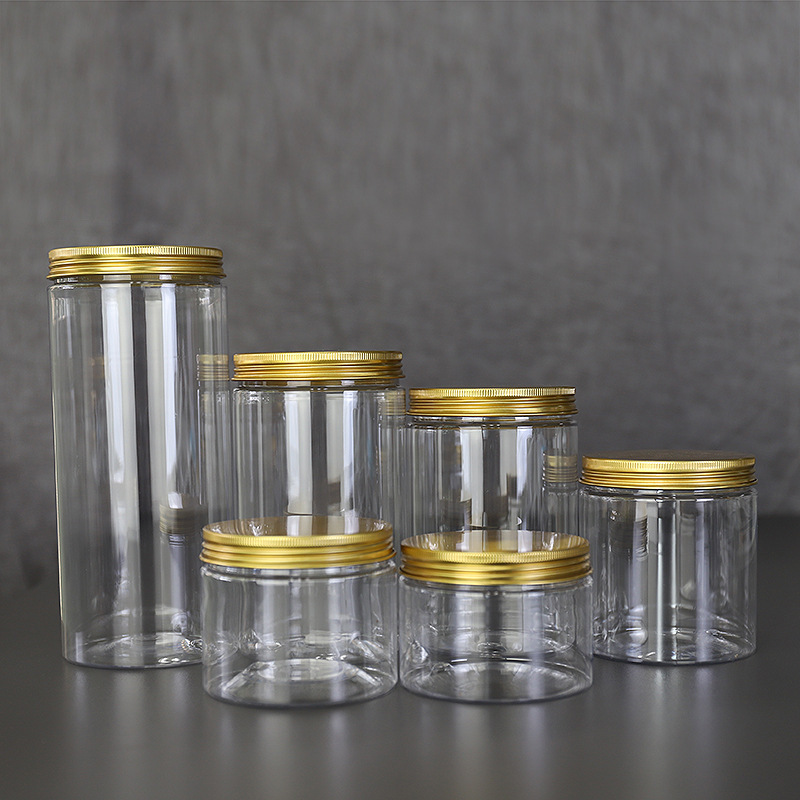 83mm opening PET clear plastic jar bottle 150ml 250ml 400ml 500ml 600ml 1000ml plastic container