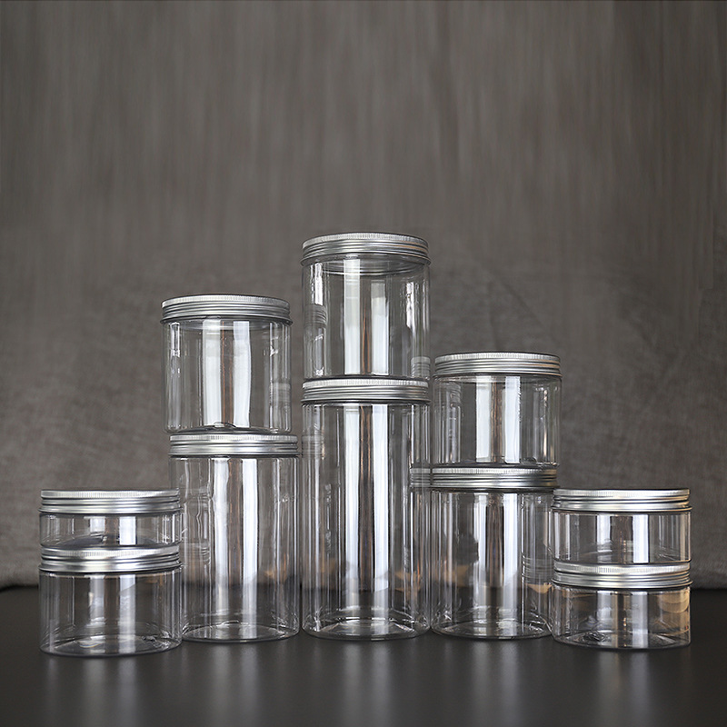 83mm opening PET clear plastic jar bottle 150ml 250ml 400ml 500ml 600ml 1000ml plastic container