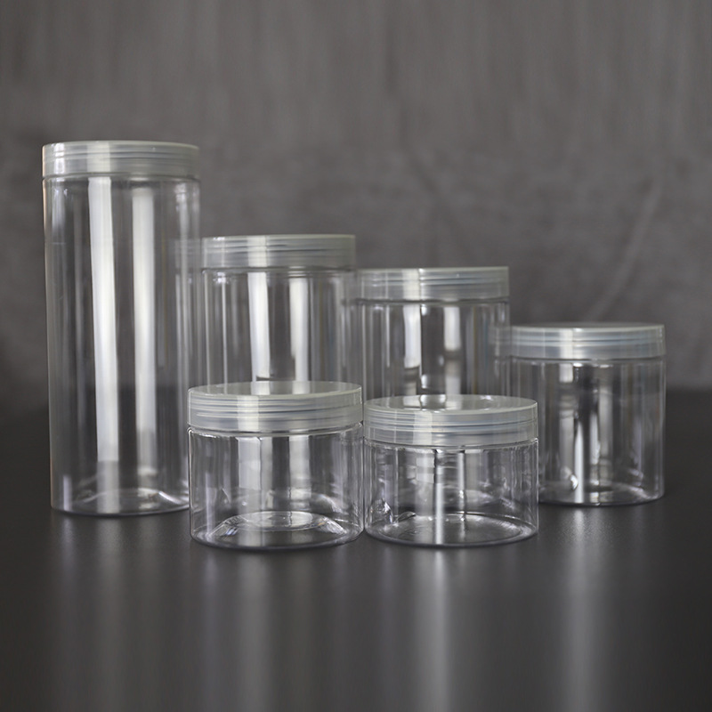 83mm opening PET clear plastic jar bottle 150ml 250ml 400ml 500ml 600ml 1000ml plastic container