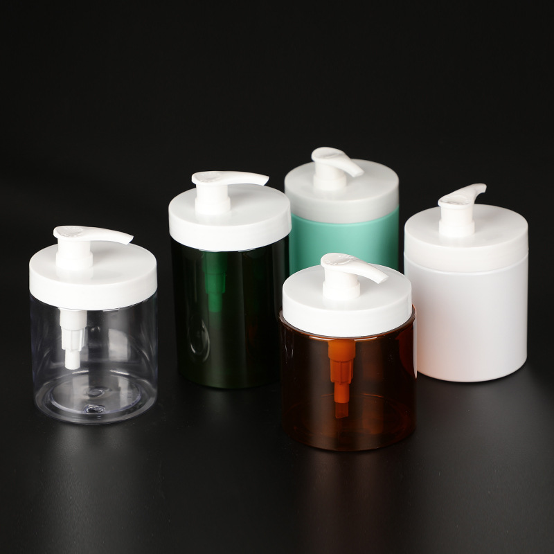 PET Wide - Mouth Pressing Pump Head Hand Sanitizer Daily Chemical Bottles